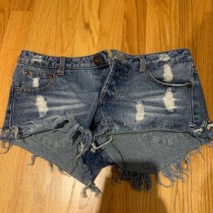 Jean shorts
